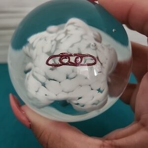 Vtg Joe Zimmerman Paperweight- GLOWS!!